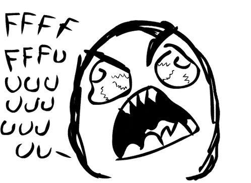 Animated angry rage comic
